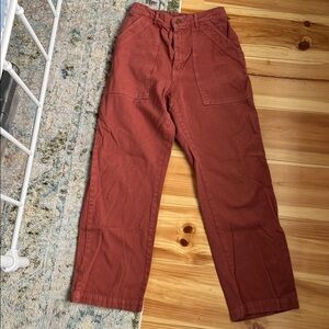big bud press clay red work pants
